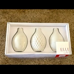 Elle Decor Set of 3 Ceramic Vases